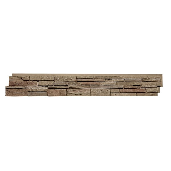 Panneaux Stacked Stone de Quality Stone, brun clair, paquet de 4