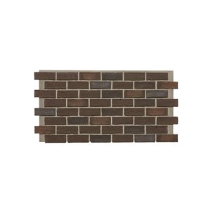 Panneau Classic Brick de Hourwall, brun de cellier, ensemble de 2