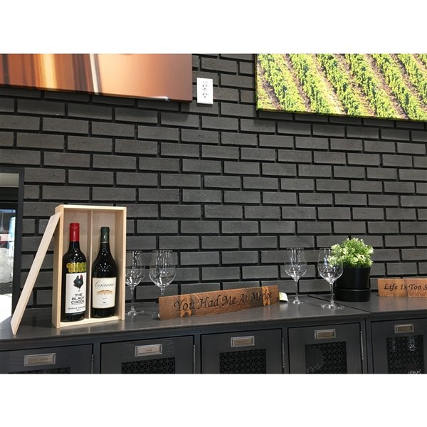 Quality Stone Modern Brick - Right Corner - Pencil Lead - 4-Pack