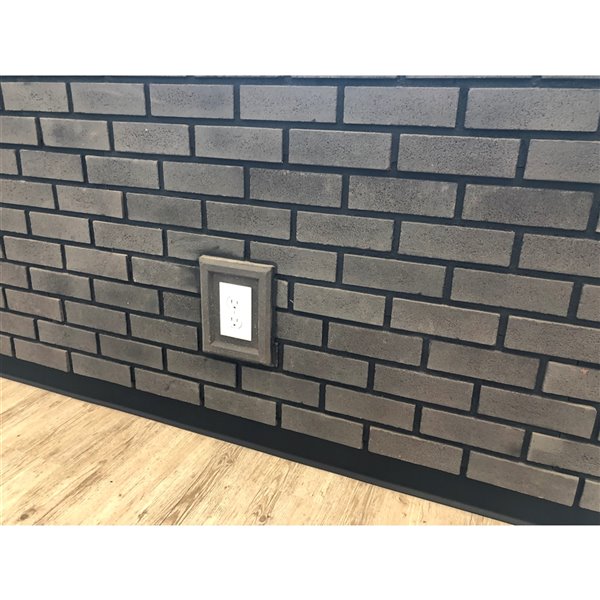 Quality Stone Modern Brick - Right Corner - Pencil Lead - 4-Pack