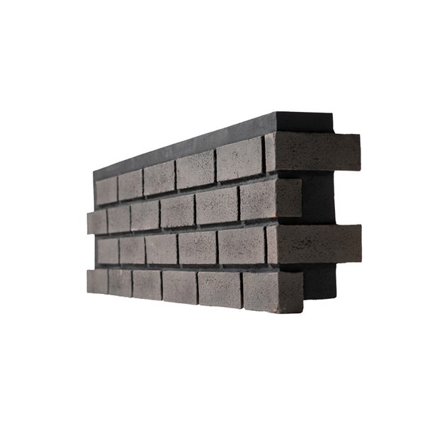 Quality Stone Modern Brick - Right Corner - Pencil Lead - 4-Pack