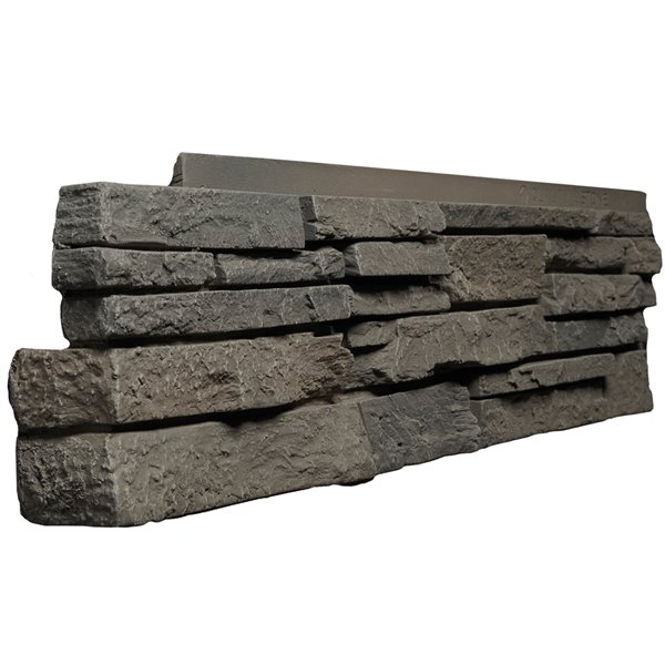 Coins gauche Stacked Stone de Quality Stone, mélange de gris, paquet de