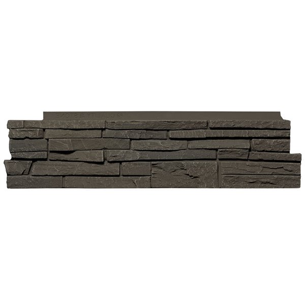 Coins gauche Stacked Stone de Quality Stone, mélange de gris, paquet de