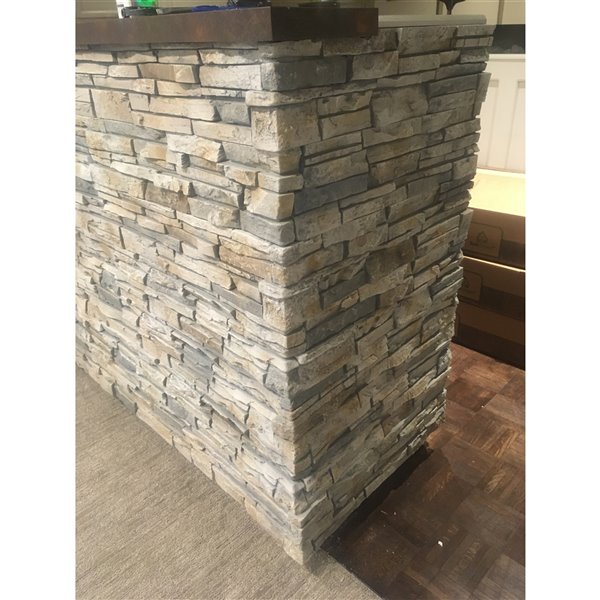 Quality Stone Stacked Stone - Left Corners - Limestone - 4-Pack