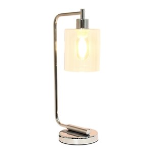 Simple Designs - Basic Metal Desk Lamp with Flexible Hose Neck - Gray