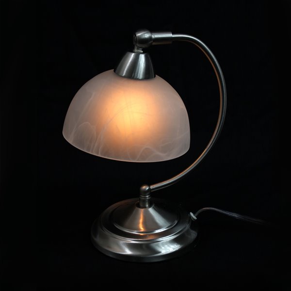 Lampe de table tactile style moderne acier