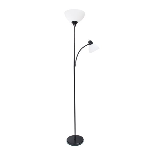 Simple Designs Floor Lamp with Reading Light - 71-in