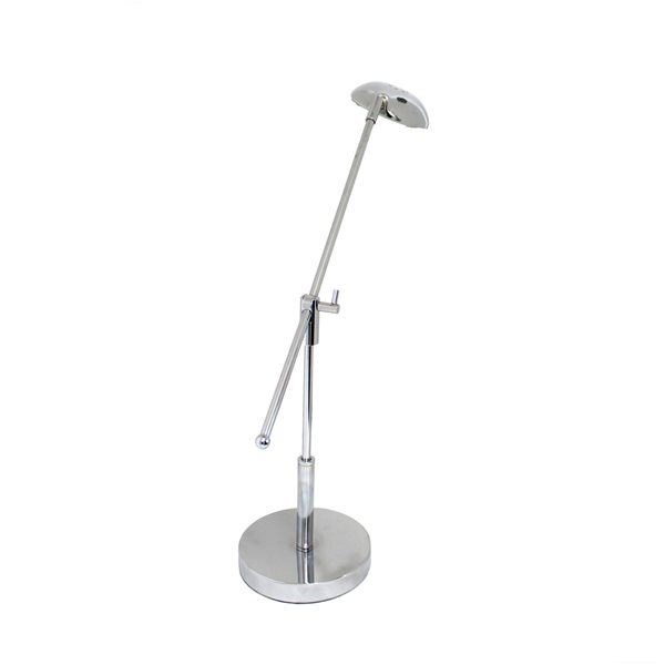 Simple Designs 3W Balance Arm LED Desk Lamp with Swivel Head - Chrome - 21-in