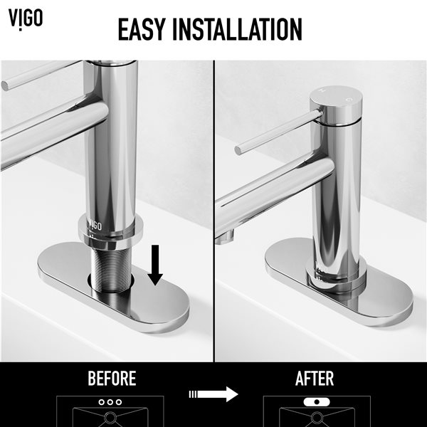 VIGO&nbsp;5.5-in Deck Plate - Chrome