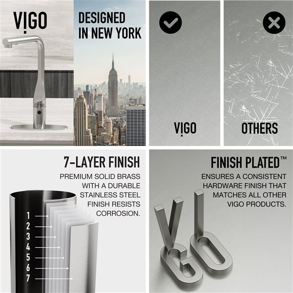 VIGO&nbsp;10-in Deck Plate - Stainless Steel