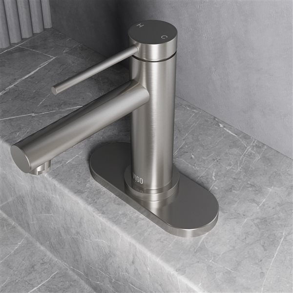 VIGO&nbsp;5.5-in Deck Plate - Brushed Nickel