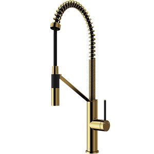 VIGO Livingston Magnetic cFiber© Kitchen Faucet (in Matte Brushed Gold)