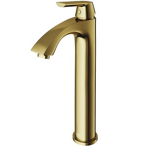 Robinet pour vasque de salle de bain Linus de VIGO fini or mat brossé