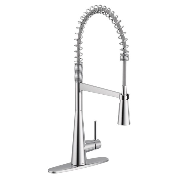 Robinet De Cuisine Rétractable Kohler Rubicon R20147-SD-VS – Neuf, Acier Inox, Mitigeur Simple Avec Pulvérisateur – Garantie à Vie