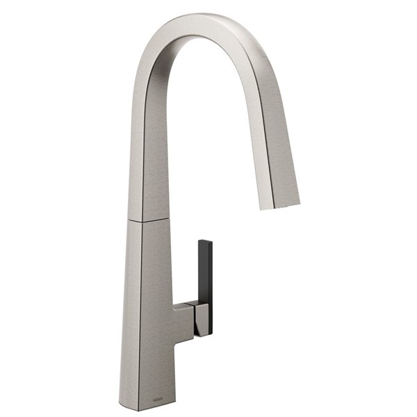 MOEN Nio Pulldown Kitchen Faucet - 1 Handle - 1.5 GPM - Stainless Steel