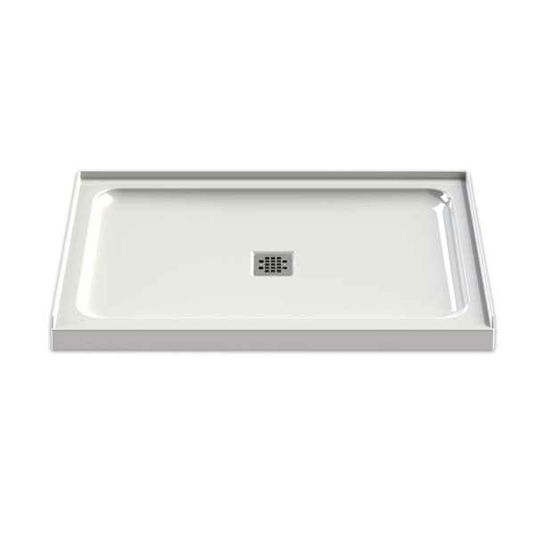 MAAX Utile 48-in x 32-in x 84-in Origin Arctik Rectangular Corner Shower Kit with Centre Drain - 3-Piece