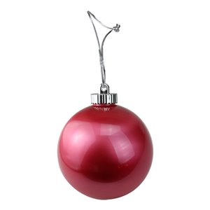 Northlight LED Lighted Battery Operated Shatterproof Christmas Ball Ornaments 6-in - Red - 3 Piece