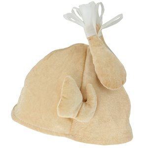 Northlight Thanksgiving Turkey Plush Adult Costume Hat - 11-in - Beige