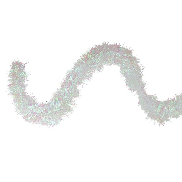 Northlight 50' x 4 Iridescent Wide Cut Tinsel Garland