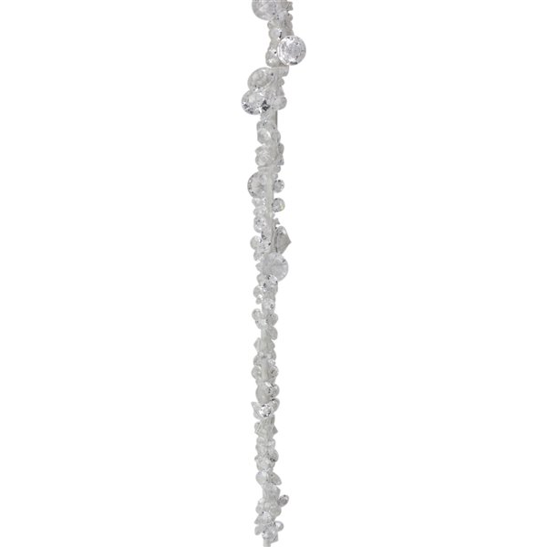 Northlight Contemporary Dangling Icicle Christmas Ornament - 30.5-in- Clear and Brown