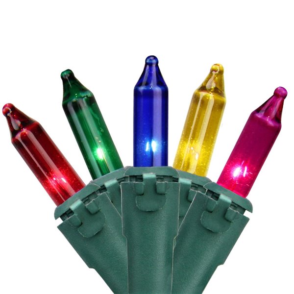 Northlight 450-Count Constant Multicolour Incandescent Electrical-Outlet Indoor/Outdoor 92-ft Christmas String Lights