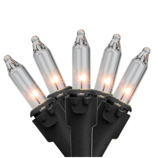 Northlight 100-Count Constant Clear White Incandescent Electrical-Outlet Indoor/Outdoor 20.25-ft Christmas String Lights