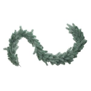 Northlight Pine Artificial Christmas Garland - Unlit - 76-in x 7-in - Frosted and Dusted Green