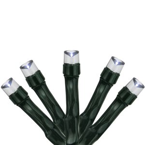 Northlight 200-Count Constant Cool White LED Solar Indoor/Outdoor 54.4-ft Christmas String Lights
