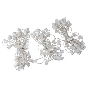 Northlight Constant Clear Incandescent Electrical-Outlet Indoor/Outdoor 100-ft Christmas String Lights