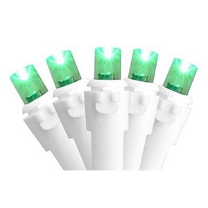 Northlight 50-Count Constant Green LED Electrical-Outlet Indoor/Outdoor 16.25-ft Christmas String Lights