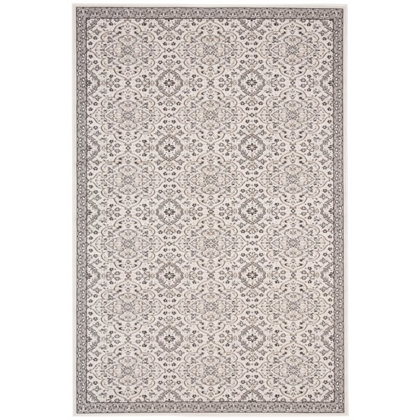 Safavieh Montage Rectangular Area Rug - Machine-Made - 6-ft x 4-ft - Ivory and Grey
