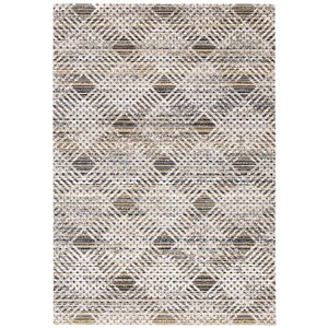 Tapis décoratif rectangulaire Montage de Safavieh, fait à la machine, 6 pi x 4 pi, gris foncé et gris pâle