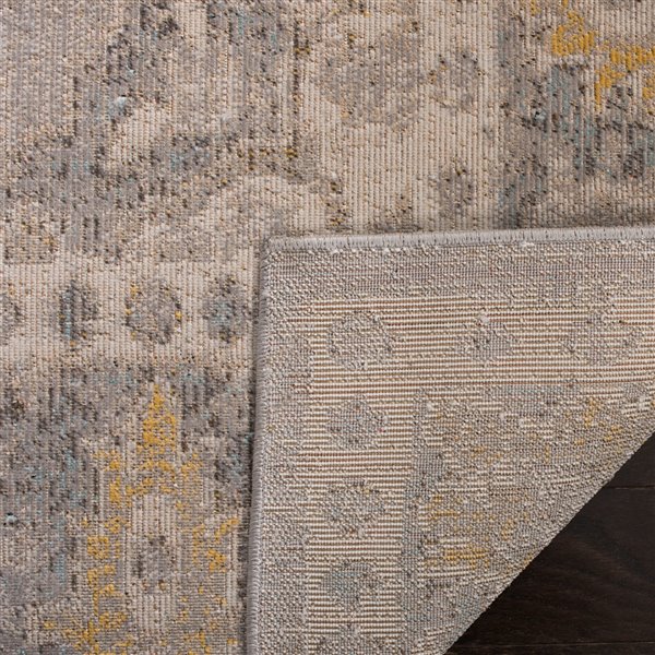 Safavieh Montage Rectangular Area Rug - Machine-Made - 6-ft x 4-ft - Grey and Gold