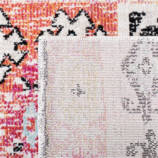 Safavieh Montage Rectangular Area Rug - Machine-Made - 9-ft x 6-ft - Red and Light Pink