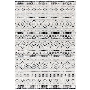 Tapis décoratif rectangulaire Montage de Safavieh, fait à la machine, 9 pi x 6 pi, gris et ivoire