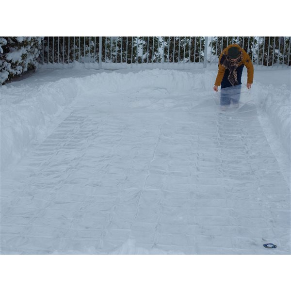 Patinoire SimpleRink, 10 pi x 20 pi, PVC transparent