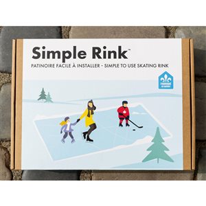 SimpleRink Skating Rink - 10-ft x 20-ft - Clear PVC