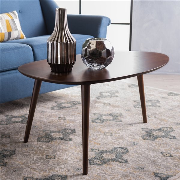 Best Selling Home Decor Elam Modern Walnut Wood Coffee Table
