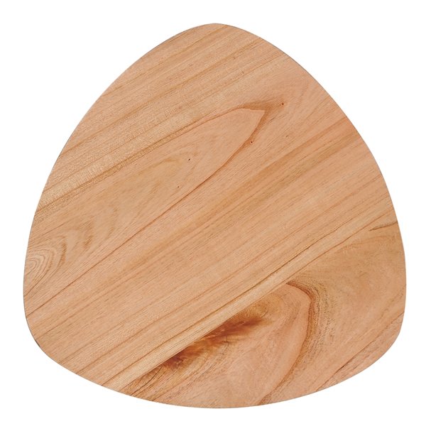 Best Selling Home Decor Naja Natural Finish Wood Triangle End Table