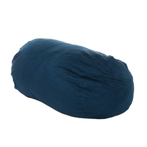 Best Selling Home Decor Orla 6.5 Ft Suede Bean Bag Chair, Midnight Blue