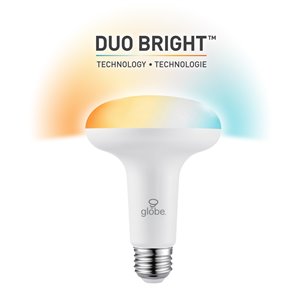 Ampoule BR30 Globe Electric (équivalent de 65 W) à température de couleur variable - DuoBright