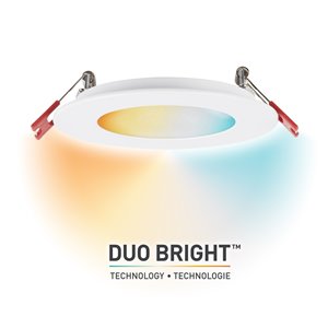Ensemble d'éclairage Globe Electric encastré DEL intégré, 4 po