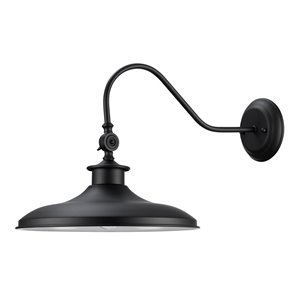 Globe Electric Aedan 1-Light Swivel Wall Sconce Light - Black