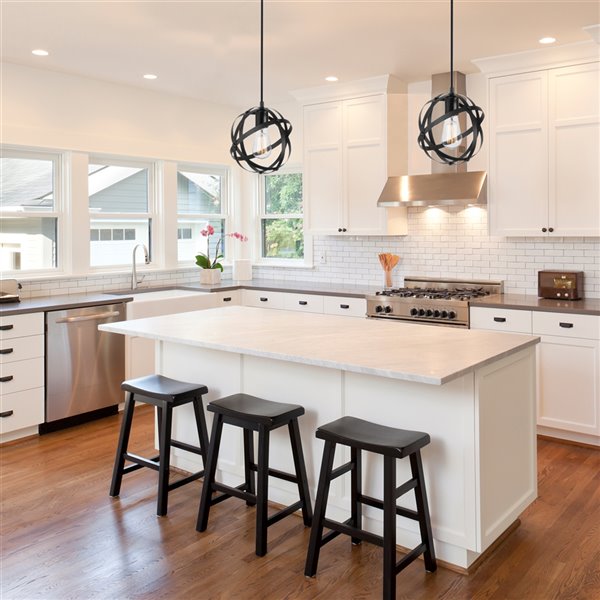 Globe Electric Tatum 1-Light Pendant Lighting - Dark Bronze