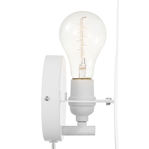 Globe Electric Novogratz x Globe Nimbus 1-Light Floating Cloud Plug-In Wall Sconce - Matte White