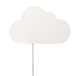 Globe Electric Novogratz x Globe Nimbus 1-Light Floating Cloud Plug-In Wall Sconce - Matte White