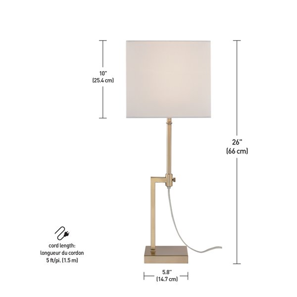 Table Lamp Soft Gold 67132, What Is A Good Height For Bedside Lamp
