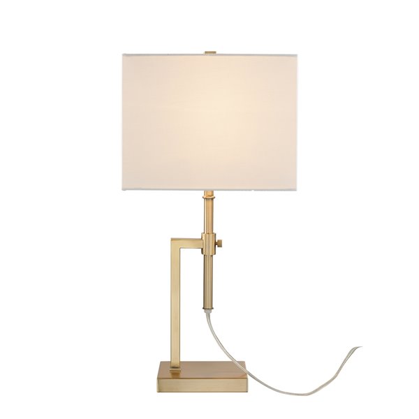 Globe Electric Lockhart Adjustable, How High Should Table Lamps Be