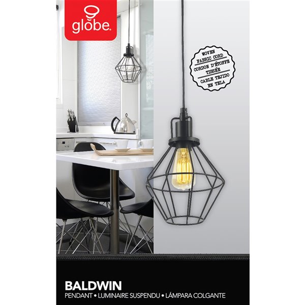 Globe Electric Baldwin 1 Light Pendant Matte Black 65216 Rona - Baldwin Pendant Ceiling Light Antique Brass Globe Electric Baldwin 1 Light Pendant Matte Black 65216 Rona - Baldwin Pendant Ceiling Light Antique Brass