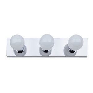 Luminaire de vanité Cameron de Globe Electric à 3 lumières, chrome